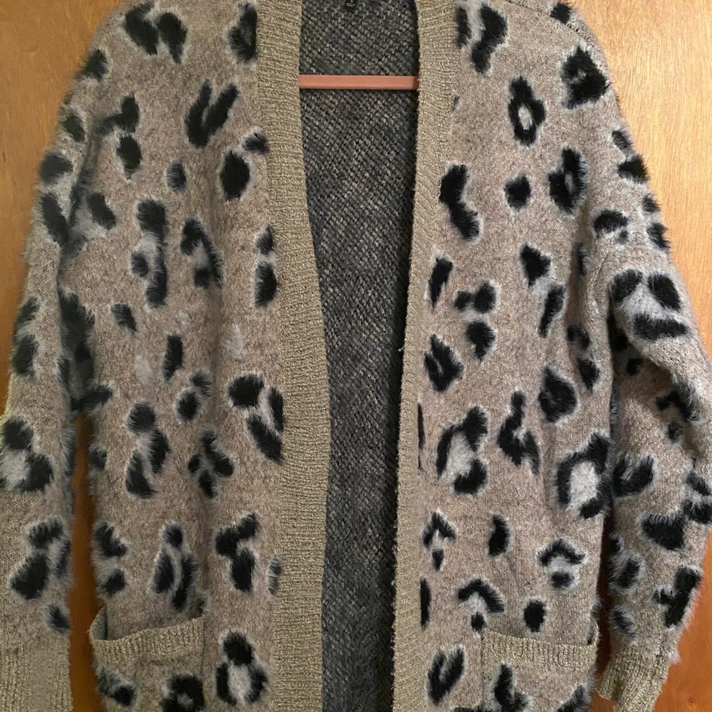 Staccato Leopard Print Sweater